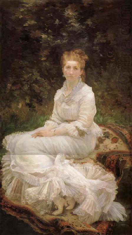 La Dame en blanc, Marie Bracquemond